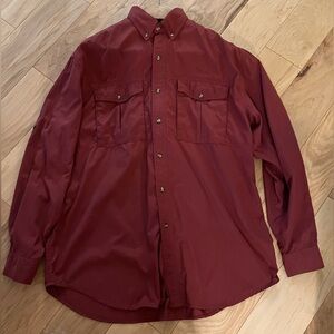 Men's North Face Trekking Shirt in Brick -Size L, EUC No Flaws of Any Kind